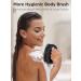 HEETA Hand-Held Body Shower Brush 2-Pack - Soft Silicone Body Scrubber for Gentle Exfoliation - Bath Brush for Men, Women, Kids - Suitable for All Skin Types - Black & Purple (Set of 2) - Buy Online on GoSupps.com