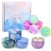 Swiecedon gifts for women bombs bath additive 5 bathing balls + 4 aroma fragrance candles chunk of shower bathing foam for Mother's Day | Valentine greeting | Christmas | Christmas | Christmas