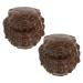 Vanzack 1 pair of wooden massage balls Chinese wenwan-wood-hand massage ball acupressure massage device ball health grip for fitness exercises