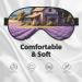 Soft Purple Lavender Field Eye Mask | Adjustable & Breathable Sleep Mask | Light Blocking Double-Sided Design - Buy Online on GoSupps.com