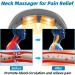 Portable Neck Massage Device with Heat - 6 Modes 9 Intensity Levels for Pain Relief | Instant Relaxation & Comfort - Buy Online on GoSupps.com