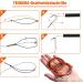 Goture Tenkara Fishing Line - 12ft Conical Swimmer Polyester Cord 2-Pack Braided Tipper Ring Red - Perfect for Fly Fishing - Buy Online on GoSupps.com