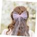 FRCOLOR Bridal Hair Accessories Bride Hair Accessories Bridal Bow with Clip Tulle Short Veil Bow Knot Bride Pearl Veil Checkered Hair Clip Hair Bow Iron Top Clip Girl Wedding Dress - Buy Online on GoSupps.com