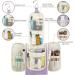 Women's Travel Hanging Toiletry Wash Bag - Light Purple Medium Size - Buy Online on GoSupps.com