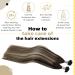 UGEAT REAL HAIR REMY Flat Tip Bonding Strands - Keratin Glue Sticks (50g 20 inch) - Dark Brown to Ash Blonde #4/18/4 - Premium Quality Hair Extensions - Buy Online on GoSupps.com