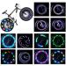 Rottay Bike Wheel Lights, Bicycle Wheel Lights Waterproof RGB Ultra Bright Spoke Lights 14-LED 30pcs Changes Patterns -Safety Cool Bike Tire Accessories Kids Adults-Visible from All Angle 2-pack