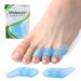 Welnove Gel Pinky Toe Separators - 8 Pack Pinky Toe Spacers Bunion Cushions Pads for Women&Men Silicone Little Toe Protectors for Preventing Rubbing & Relieve Pressure(Blue)