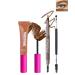 Tinted Brow Gel Kit-1 Auburn Tinted Eyebrow Mascara Gel & 1 Eyebrow Pencil Light Coffee Waterproof Thickening Long Lasting Transfer-Proof Brow Glue Fill Shaping Eyebrow with Brow Tool & Brush-Set 3 Set 3 Auburn