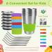 6 Pack Kids Cups with Straw and Lid - Spill Proof Stainless Steel Tumbler Set with Coasters | BPA-Free, Unbreakable Water Glasses for Toddler, Children, Adults - Ideal for Travel - Buy Online on GoSupps.com