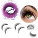Reusable Natural Look  Reusable No Glue and Easy to Put On  Self Adhesive Eyelashes Reusable Self Sticking (2-Pairs)