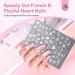 Saviland French Tip Nail Stamp Kit - 4 Reusable Stainless Steel Nail Art Stamps with Patterns | B-4PCs Nail Art Stamping Set for Perfect Manicure - Buy Online on GoSupps.com
