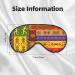 Shop African National Patterns Unisex Sleep Eye Mask | Soft Comfort Travel Shade for Yoga & Shift Work - Buy Online on GoSupps.com