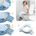 Portable Toddler Travel Potty Seat with Storage Bag - Blue (24M-3 Years) - Buy Online on GoSupps.com