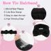 WSYUB 1pc Black Fluffy Bow Tie Makeup Headband + 2pc Absorbent Wrist Spa Wash Band Set | Microfiber Face Headband for Skin Care - Buy Online on GoSupps.com