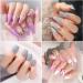 Yueshop Glitter Gel Nail Polishes Set- 10 Pack Nude Pink Soak Off UV LED Nail Manicure Kit Cured Gel Needed DIY Home Salon Nail Art Nude Pink Glitter - Buy Online on GoSupps.com