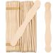 Wooden 8 Fan Handles Wedding Programs or Paint Mixing Pack 100 Jumbo Craft Popsicle Sticks for Auction Bid Paddles Wooden Wavy Flat Stems for Any DIY Crafting Supplies Kit by Woodpeckers Natural/Unfinished Pack of...