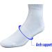Yomandamor Men's Diabetic Crew Socks 4 Pairs - Seamless Cotton with Arch Support 10-13, White - Buy Online on GoSupps.com