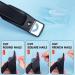 Adjustable Stainless Steel Acrylic Nail Clippers with Measuring Gauge - Professional False Nail Trimmer and Cutter for Artificial Nail Tips - Black - Buy Online on GoSupps.com