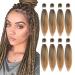Braiding Hair Pre stretched 18inch 8packs Pre stretched Braiding Hair Kanekalon Crochet Braids Hair Yaki Braiding Hair Extension (18inch 8pcs T27) 18 Inch (Pack of 8) T27