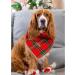 Buy Lionheart Glory Washable Soft Cotton Christmas Dog Neck Towel | Adjustable Checkered Kerchief for Small Dogs - Red-Green (1 Pack) - Buy Online on GoSupps.com