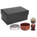 Premium Shaving Brush & Beard Care Set - Wooden Bowl Soap & Mustache Tool for Men - Buy Online on GoSupps.com