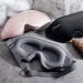 Hunrimu Soft Night Eye Mask for Sleeping - 3D Blockout Eye Cover - Adjustable Strap - Pink - Buy Online on GoSupps.com