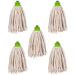 Jazooli 10-Pack Green Mop Heads Replacement for Wet & Dry Cleaning - Household and Commercial Use | Heavy Duty, Colour Coded Yarn Floor Mops - Buy Online on GoSupps.com