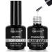 KANORINE 15ml TopCoat and BaseCoat Set Long Lasting UV/LED Gel Polish Nail Art Base Foundation Coat & No Wipe Gloss Top Coat 15ml X 2 uk1213 BaseTopCoat15ml