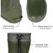 Women's Packable Tall Rain Boots | Lightweight Flat Wellies | Green | Size 8.5-9 - Buy Online on GoSupps.com