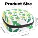Stylish Menstruation Pad Bag with Zipper | Hand-Drawn Cactus Design | Women's Tampon & Napkin Collector Bag - Buy Online on GoSupps.com
