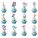 36 Pieces Mermaid Cupcake Toppers Mermaid Birthday Party Cupcake Picks Cake Decorations for Under The Sea Baby Shower Birthday Party Decorations Supplies
