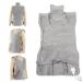 Shoulder & Back Heating Pillows - 4 Timers Large Flannel for Neck Relief - Winter Comfort (EU Plug 220-240V) - Silver Gray - Buy Online on GoSupps.com