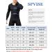 3 Pack Men's Cool Dry Compression Long Sleeve Shirts - Black/White/Orange - Large | Sports Base Layer for Running, Workout, Gym - Buy Online on GoSupps.com