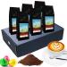Easter coffee box Easter gift - great box with 6 fabulous coffees of 65g (ground coffee blue cardboard) ground blue cardboard 65 g (6 Pack)