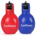 LotFancy Hand Squeeze Whistles, 2 Pack Coach Whistle for Coaches Referees, Hand-held Outdoor Indoor Sports Whistle, Soft PVC