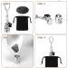 KALIONE 2 Pcs Pet Urns Keychain Dog Urns for Ashes Dogs Ashes Keepsake Stainless Steel Small Pet Urns for Dogs Cat Ashes Urns with Storage Bags Pet Cremation Jewelry Pend Paw Print Urn - Buy Online on GoSupps.com