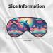 Ultra-Soft Dolphin Print Eye Mask - Colorful Starry Sky Light-Blocking for Comfort & Restful Sleep - International Shipping Available - Buy Online on GoSupps.com