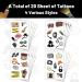 20 Sheets Secret Agent Spy Detective Temporary Tattoos Mystery Detective Clue Party Favors Accessories Decorations Spy Game Kit for Kids Boys - Buy Online on GoSupps.com