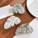 XIAHIOPT Simple Foliage Large Hair Claw Clip Hair Jaw Clip Leaf Hair Catch Barrettes Hair Adornment Hair Ornament Purple - Buy Online on GoSupps.com