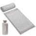 Acupressure massage mat and acupressure Pillow with carry bag relaxation & meditation - acupressure mat with pillow acupressure set included neck Pillow for neck and back pain gray + white
