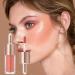 WOBBLO Liquid Cheek Blush | Natural Water Moisturizing Creamy Blush for Girls Soft Beauty Product for Daily Life Travel Soft Makeup Breathable 101 Cm - Buy Online on GoSupps.com
