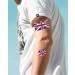 Patriotic Fake Tattoos: USA/UK | 50 Sheets American/British Flag Stickers- 4th of July Party Supplies for Kids & Adults - Buy Online on GoSupps.com