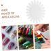 minkissy 3 Sets Split Rings Open Rings Colors Nail Art Display Board Nail Gel Polish Nail Wheel Nail Art Display Wheel Nail Art Tips Nail Polish Rack Manicure Color Card Sun Flower - Buy Online on GoSupps.com