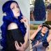 Buy Blue Long Curly Synthetic Wig for Women - L476-Blue | Perfect for Costumes & Cosplay - Buy Online on GoSupps.com