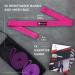 ELVIRE Fabric Resistance Bands Set of 3 - Workout & Exercise Bands for Women | Glute & Leg Bands for Squats - Coral & Purple - Buy Online on GoSupps.com