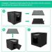 Geizire Cat House - Large Foldable Cat Cave for Indoor Cats - 2022 New Design - Cute Opening Shape - Medium Dark Grey - Buy Online on GoSupps.com