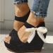 Gufesf 2022 Platform Sandals for Women - Sexy Polka Dot Wedge Sandals, Open Toe High Heel Shoes in Black - Size 8 - Buy Online on GoSupps.com