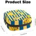 Women's Bonds Storage Pockets Stillpad Holder - Summer Fruit Banana Yellow Marine Striped Portable Period Kit Bag for Women & Girls - Buy Online on GoSupps.com