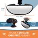 COZY GREENS Rearview Baby Car Mirror - Shatterproof Safety for Infants | Adjustable Suction Cup | 100% Lifetime Guarantee - Buy Online on GoSupps.com