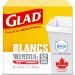 Rubbermaid 5.7L Vanity Wastebasket + Glad White Garbage Bags (15 litres) with Febreze Fresh Clean Scent - Buy Online on GoSupps.com